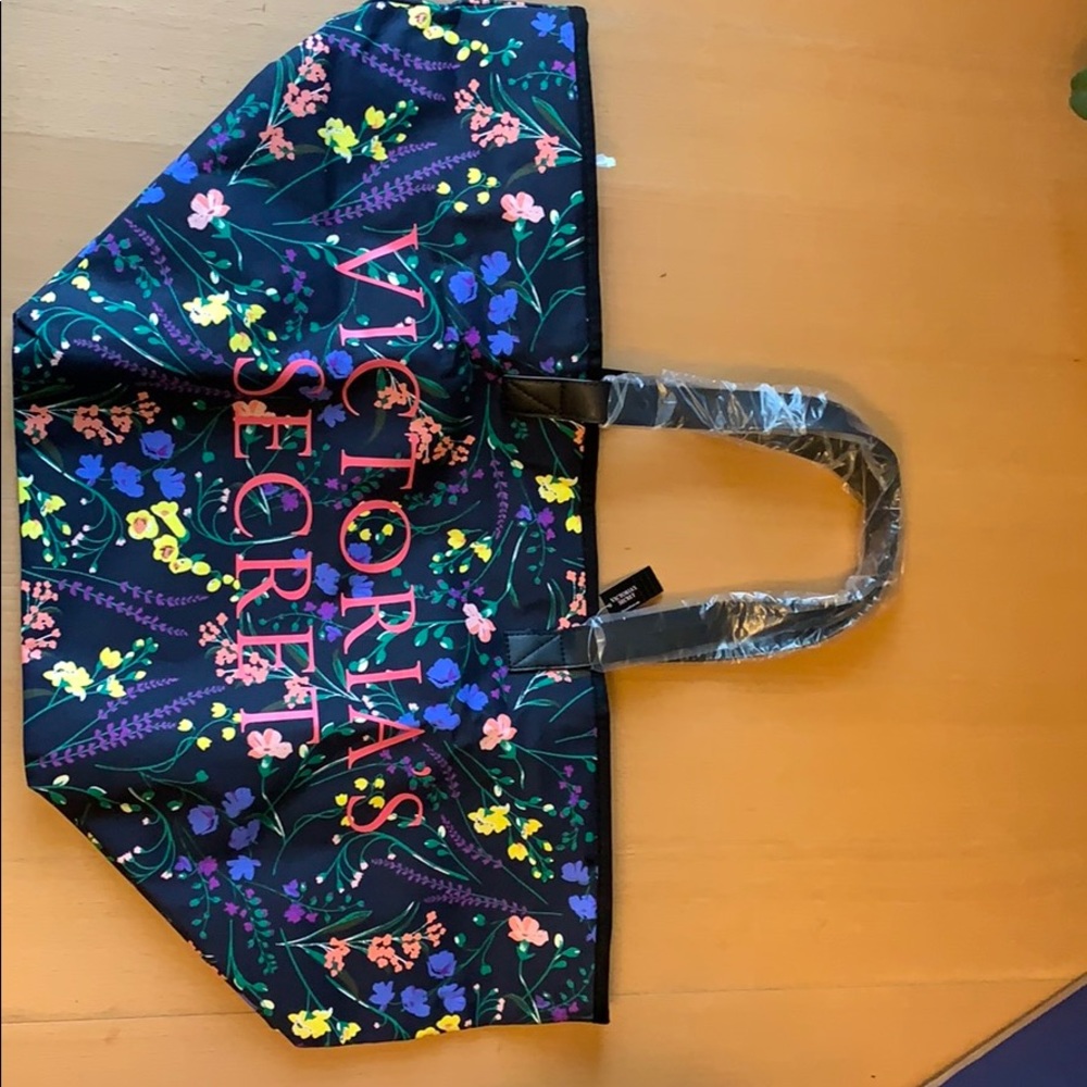 Victoria Secret floral weekender bag
